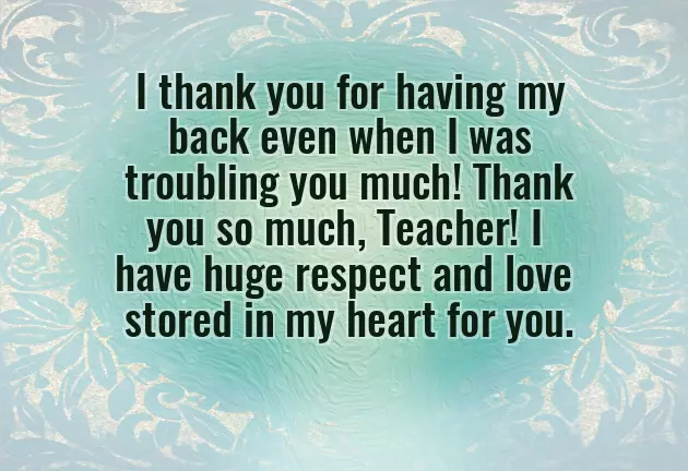 Wishes For Teachers