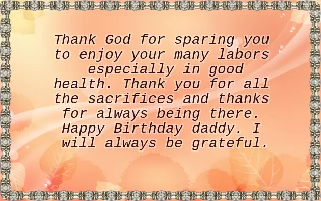 Birthday Wishes To Daddy Quotes