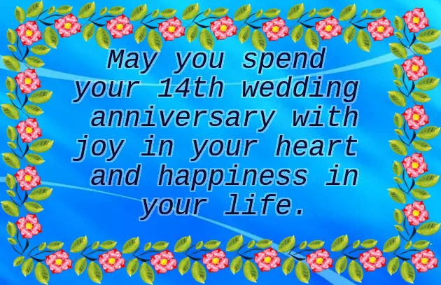 14 Wedding Anniversary Wishes
