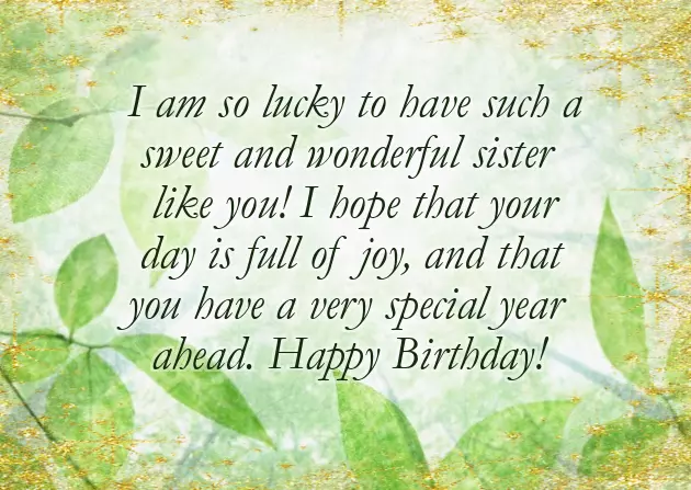 Meaningful Birthday Quotes For Sister