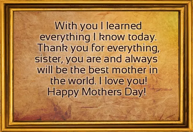 Happy Mothers Day Greetings To Sister