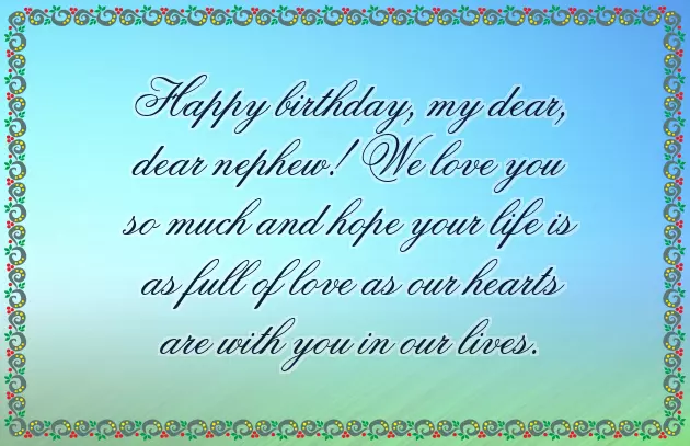 Birthday Wishes For Favourite Nephew