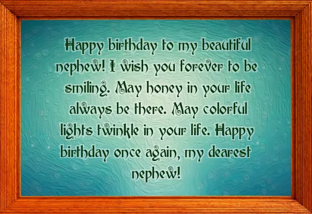 Birthday Wishes Lines For Nephew