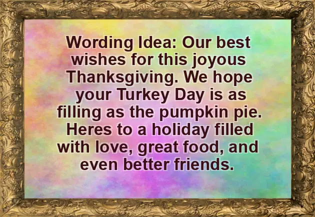 Greeting For Thanksgiving