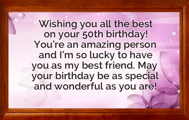 50Th Birthday Wishes For A Friend 50Th Birthday Wishes For A Friend