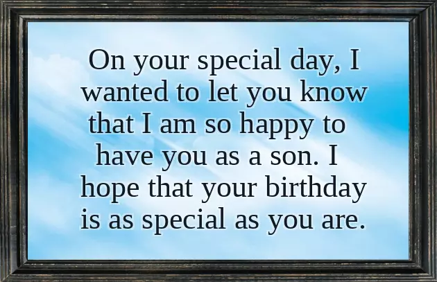 Happy Birthday Quotes For Son From Parents Happy Birthday Quotes For Son From Parents