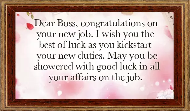 Congratulations On Your New Role Boss Congratulations On Your New Role Boss
