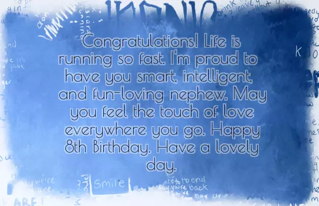 Birthday Greetings For 8 Year Old Daughter