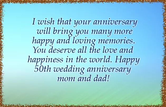 Marriage Anniversary Message For Mom Dad