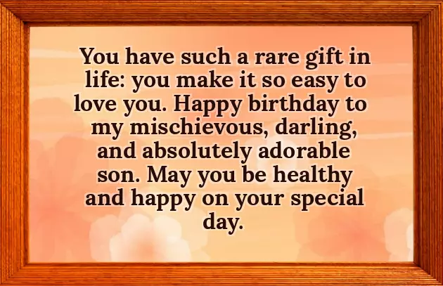 Happy Birthday Note To Son