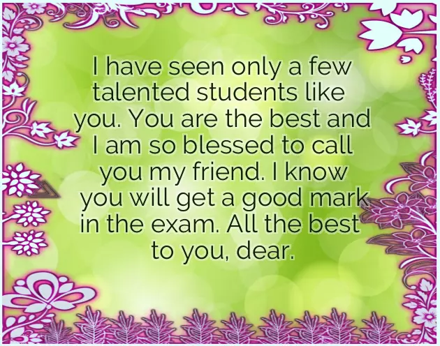 Exam Wishes For Friends