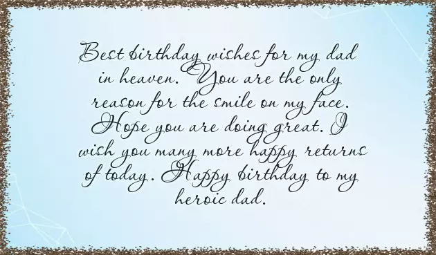 Birthday Quotes In Heaven For Dad