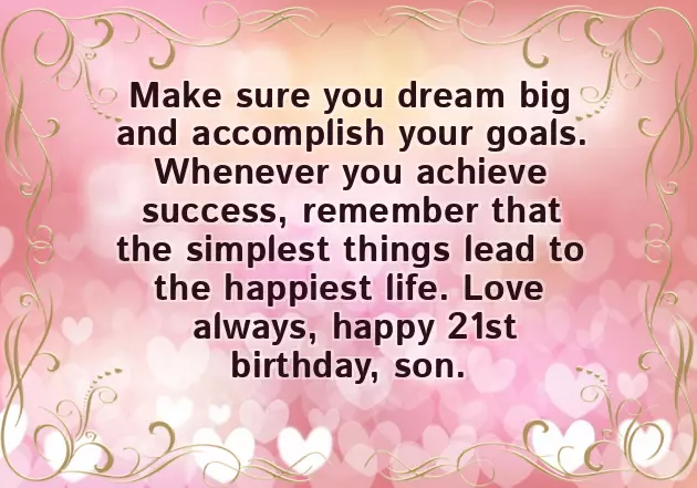 21St Birthday Greetings