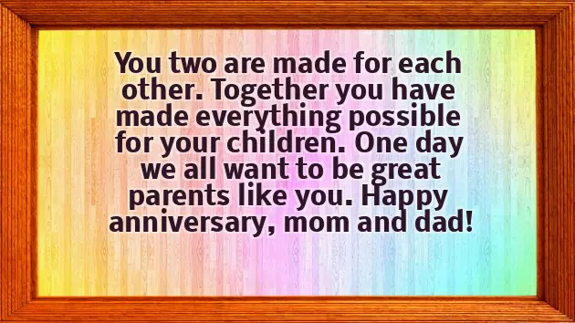 Happy Anniversary Wishes For Dad And Mom