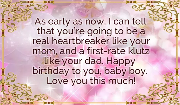 Best Birthday Wishes For Cute Baby Boy