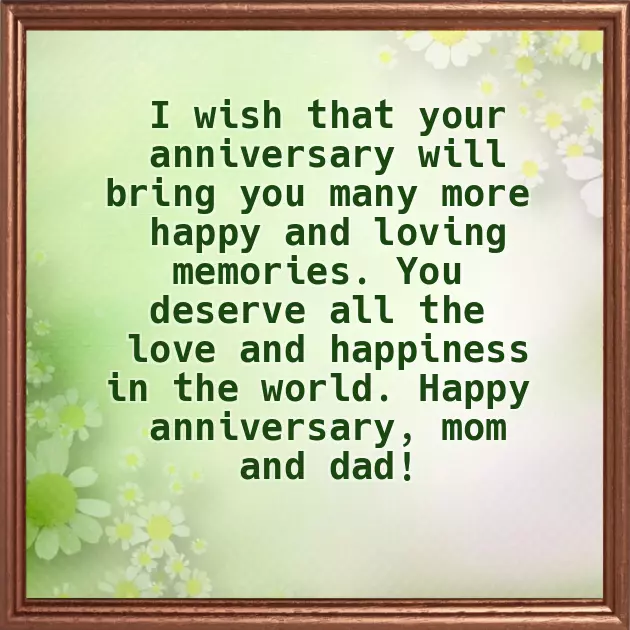 Happy 20Th Anniversary Mom And Dad