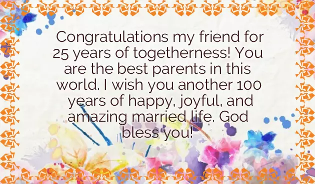 Silver Jubilee Greetings Silver Jubilee Greetings