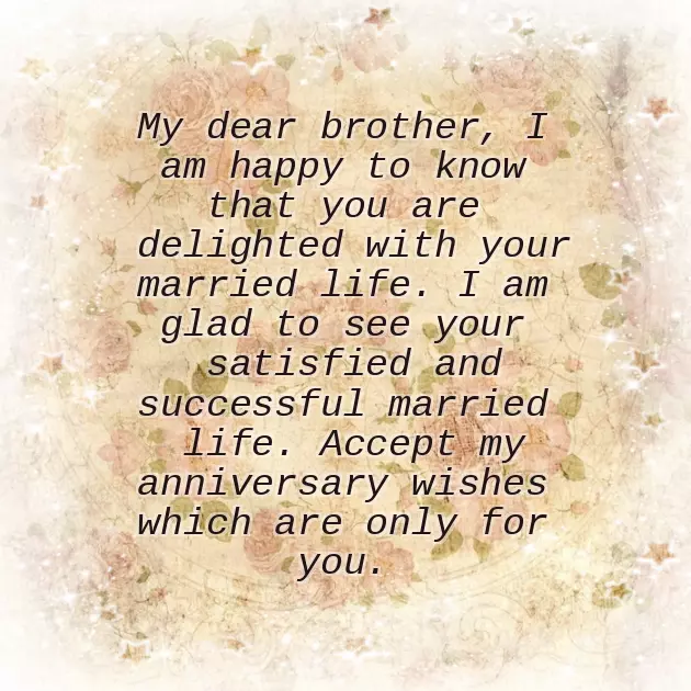 Marriage Anniversary Message For Brother Marriage Anniversary Message For Brother