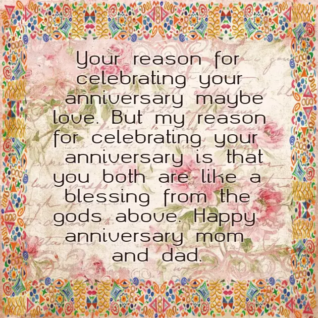 Wedding Anniversary Wishes For Mom And Dad