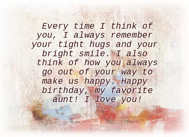 Happy Birthday Wishes From Aunt To Niece