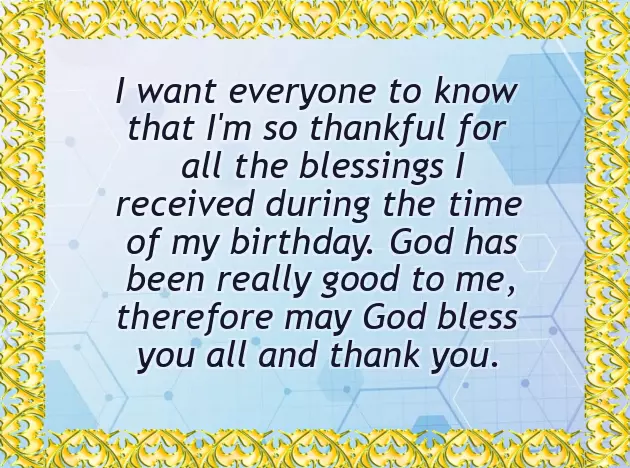 Thank You For Birthday Wishes In Facebook