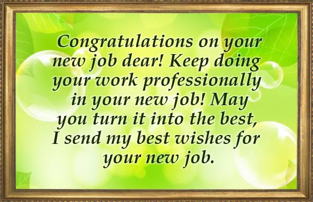 Congratulations Messages For New Job