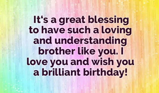 Sister Wishing Brother Happy Birthday