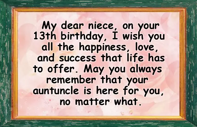 Happy Birthday Wishes For A 13 Year Old Granddaughter