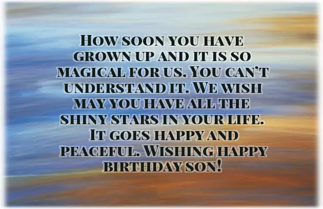 Congratulations For Son