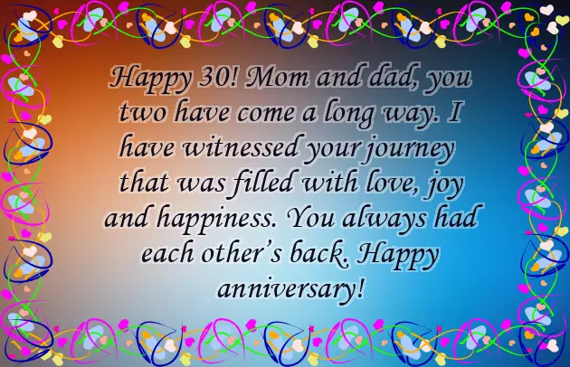 Wishes For Anniversary Mom Dad
