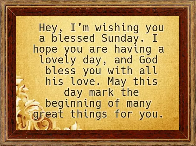 Good Morning Happy And Blessed Sunday