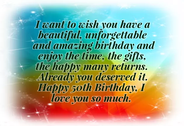 Congratulations On 50Th Birthday