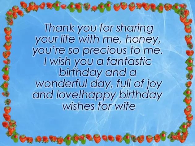 Birthday Wishes For A Lovely Wife