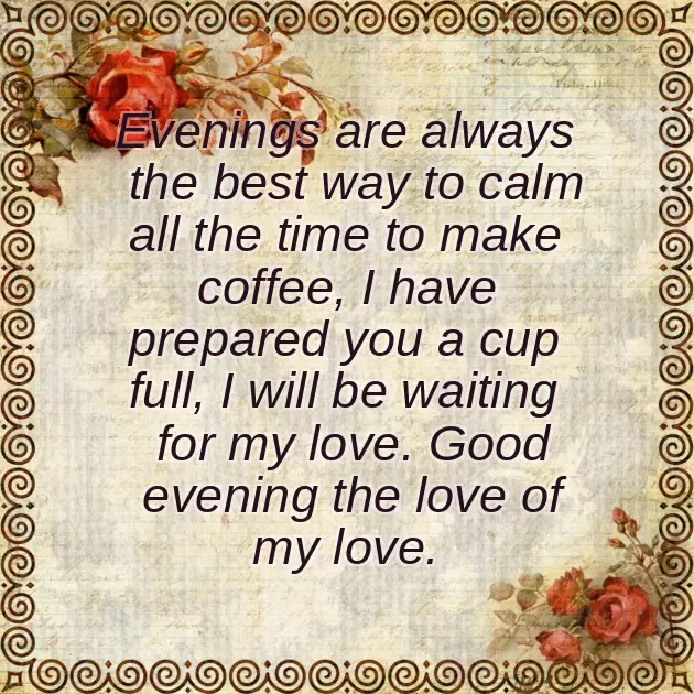 Good Evening Text Message