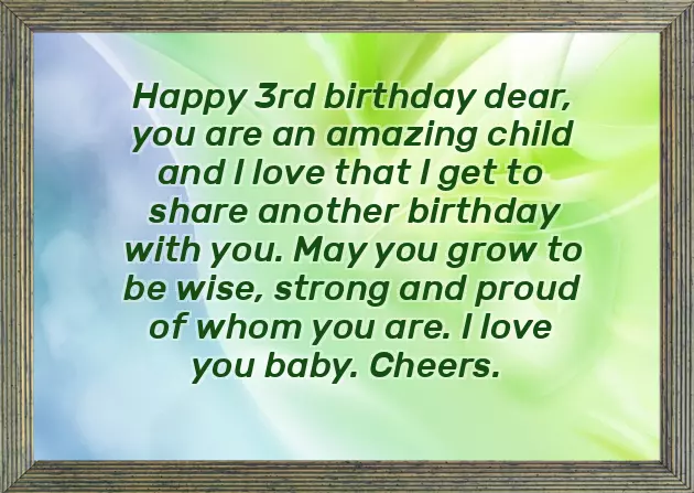 Birthday Quotes 3 Years Old Girl