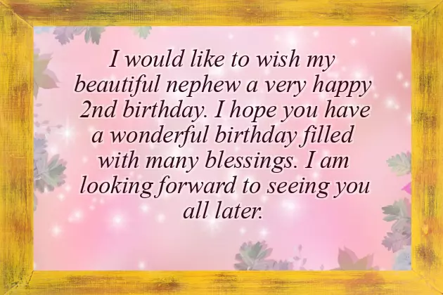 Nephew Birthday Wishes Lines