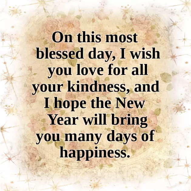 Wishes For New Year In English