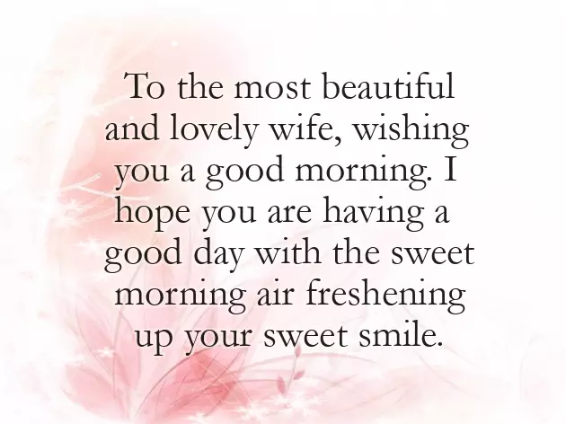 Morning Messages For Wife