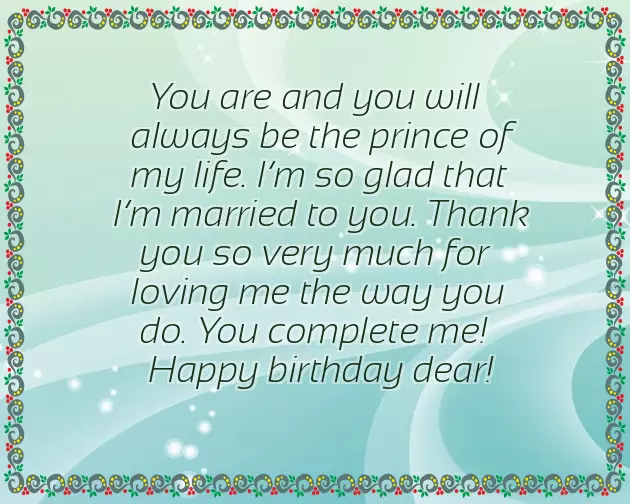 Wishing Happy Birthday For Husband