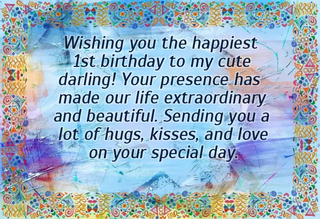 First Happy Birthday Wishes For Baby Boy