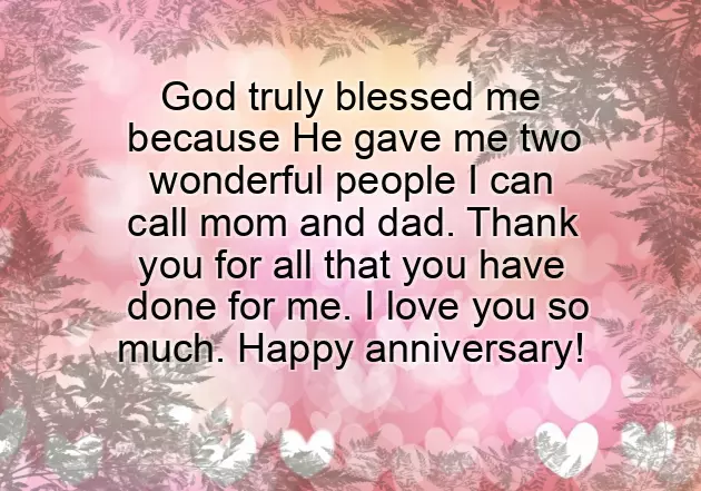 Wedding Anniversary Wishes For Mom And Dad