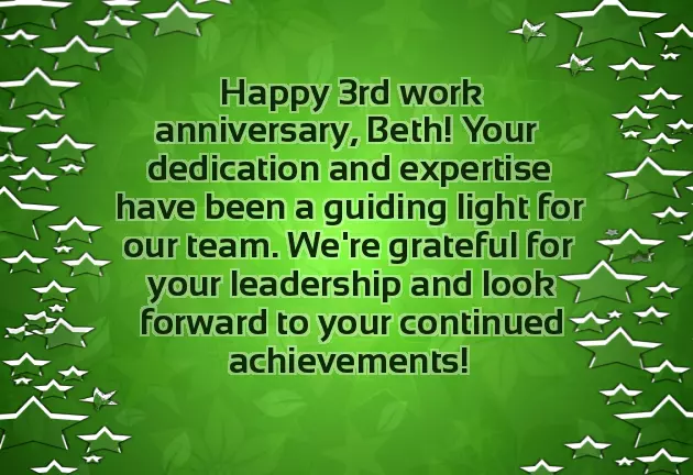 Work Anniversary Messages