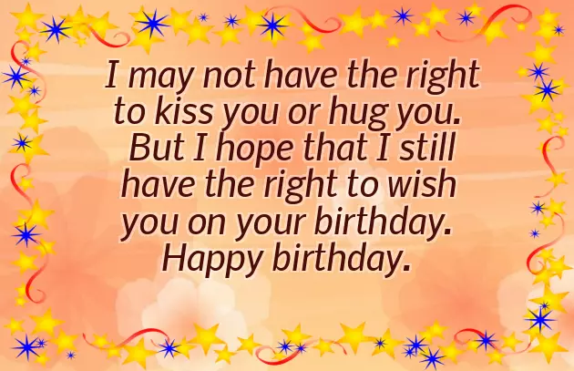 Birthday Wishes For My Ex Lover