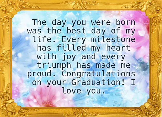 Congratulations Daughter On Your Achievement