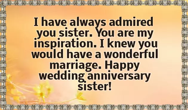 2Nd Wedding Anniversary Wishes For Sister
