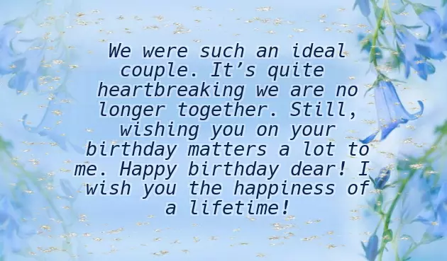 Ex Lover Birthday Quotes