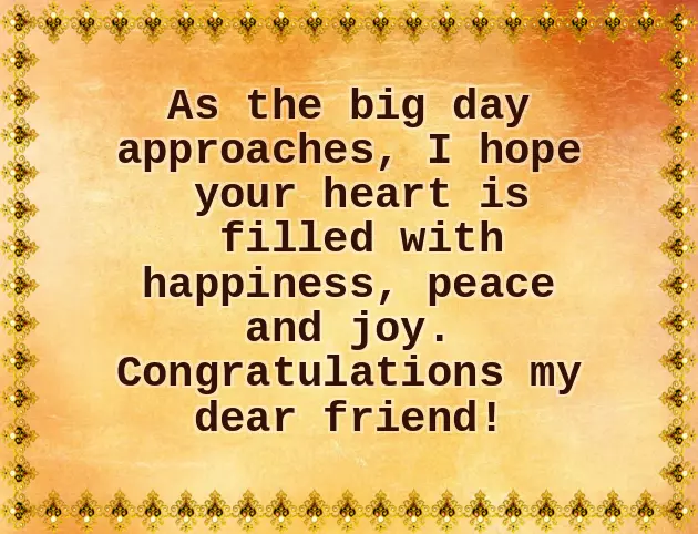 Bride To Be Wishes For Best Friend