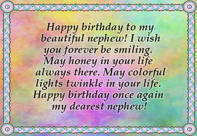 Birthday Wishes For A Young Nephew