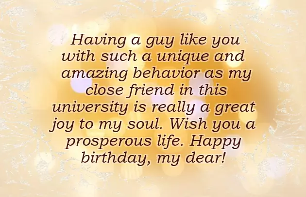 A Birthday Message To A Male Friend