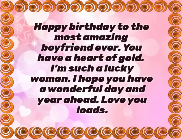 Birthday Wishes For Boyfriend Simple